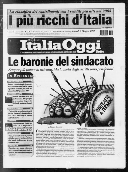 Italia oggi : quotidiano di economia finanza e politica